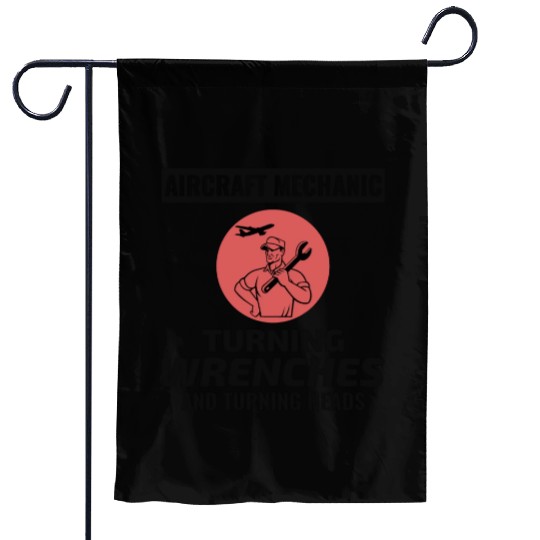 Aircraft Mechanic Aviation Maintenance Technician Garden Flags