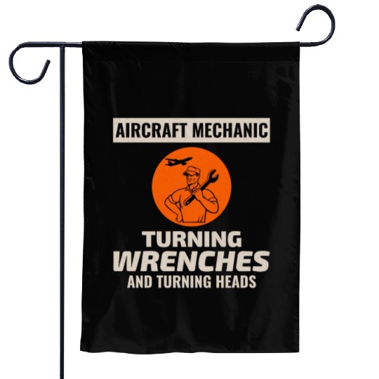 Aircraft Mechanic Aviation Maintenance Technician Garden Flags