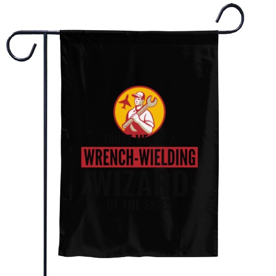 Aircraft Mechanic Aviation Maintenance Technician Garden Flags