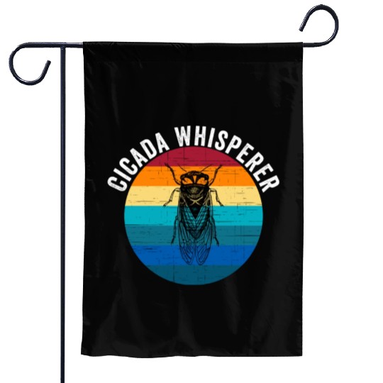 Funny Cicada Whisperer Funny Cicada Magicicada Garden Flags