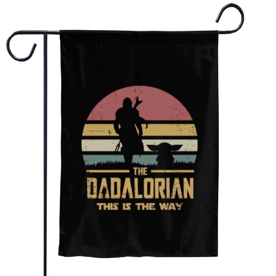 The Dadalorian And Son vintage Garden Flags