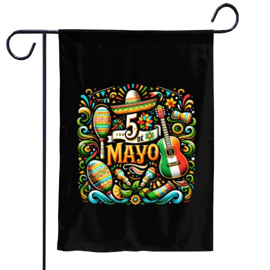 Cinco de Mayo Celebration Garden Flags