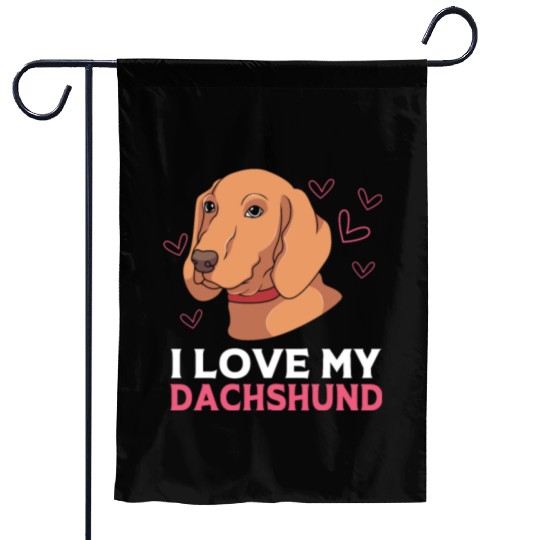 Pet Lover Wirehaired Dachshund Dog Garden Flags
