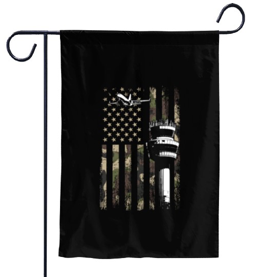 American Flag US, air traffic controller Garden Flags