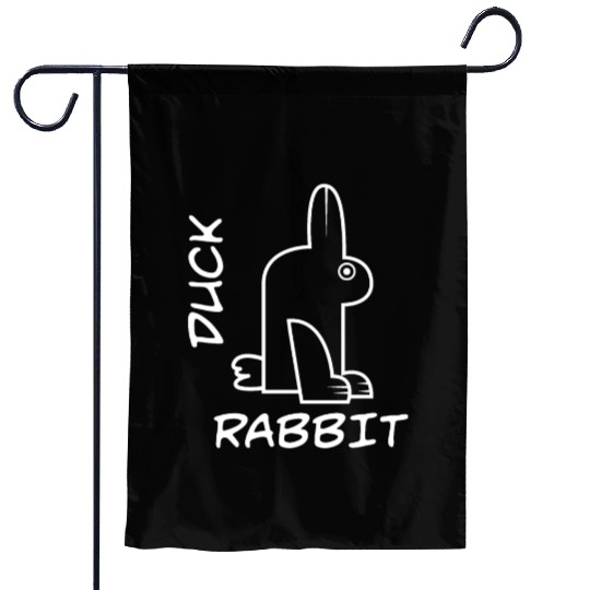 Rabbit Duck Meme Science Math Geek Philosophy Garden Flags