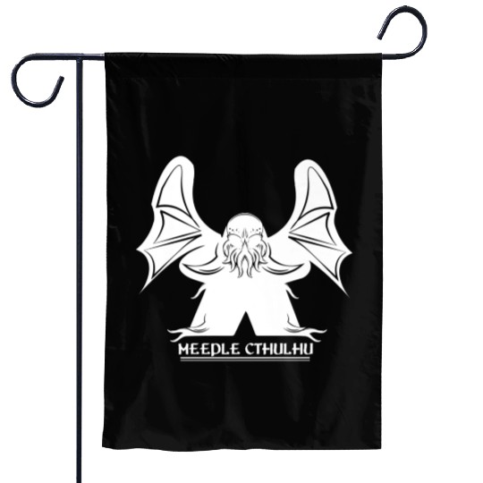 Meeple Cthulhu clothing Premium Garden Flags