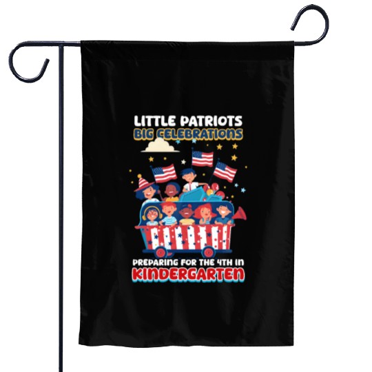 Kindergarten Teacher Patriots Big Celebrations Garden Flags