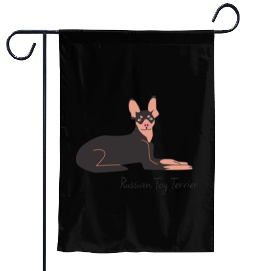 Russian Toy Terrier Garden Flags