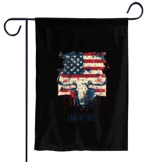 Land of the free because of the brave , 4 July Garden Flags