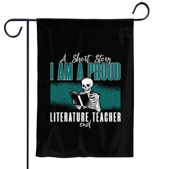 Literature Teacher A Short Story I Am A Librarian Garden Flags