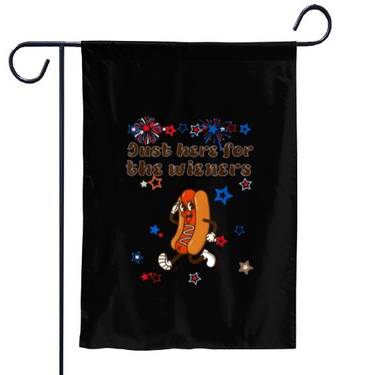Just Here Wieners Funny Garden Flags