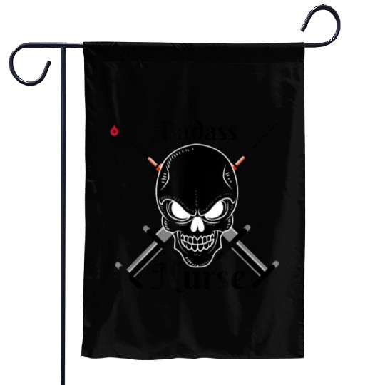 Badass Nurse Nursing student Garden Flags