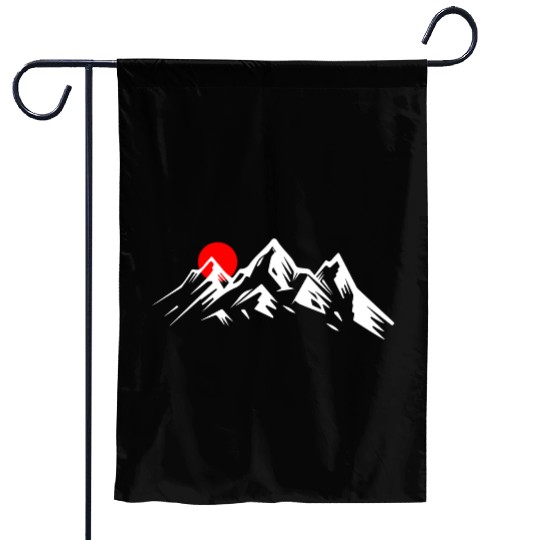 Mountain sun Garden Flags