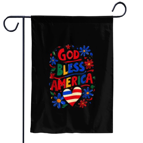 God Bless America Garden Flags