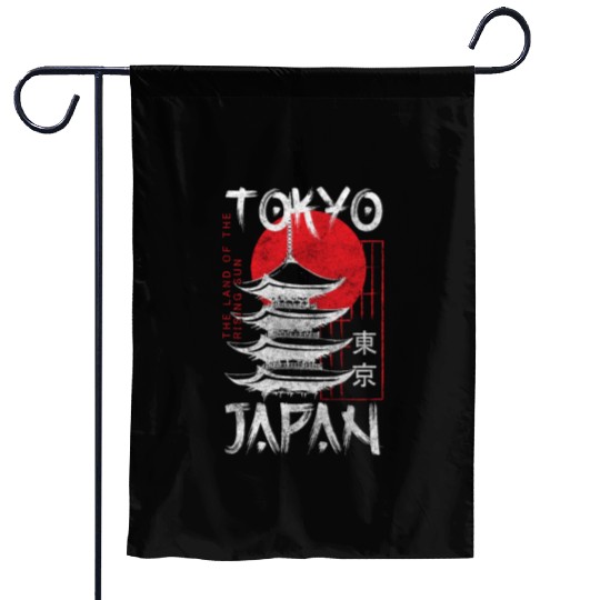 Tokyo City Manga Japanese Garden Flags