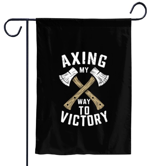 Axe Throwing Enthusiasts Championship Precision Garden Flags