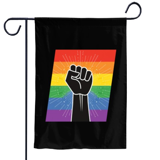 LGBTQ Rights Fist Garden Flags