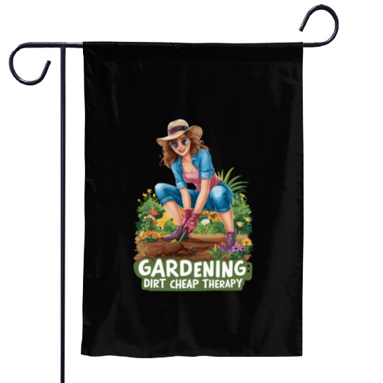 Funny Gardening Quote Garden Flags