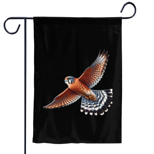 Nankeen Kestral Bird in Flight Garden Flags