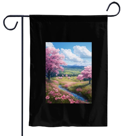 Cherry Blossom Garden Flags