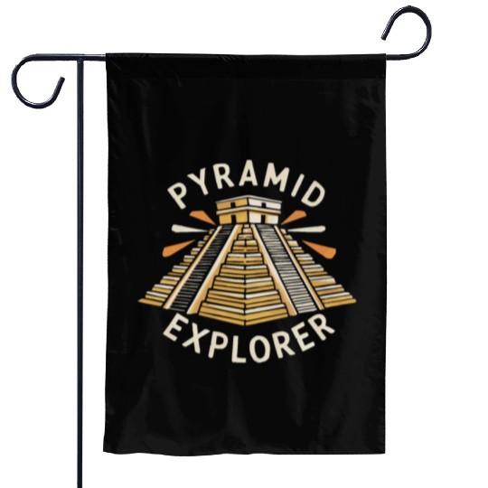 Aztec Pyramid Mayan Indigenous Mexican Aztec Garden Flags