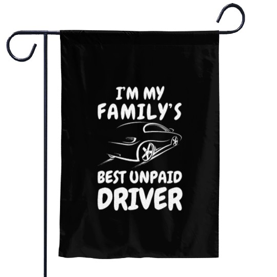 Car Guy Auto Racing Mechanic Saying Outfit Garden Flags