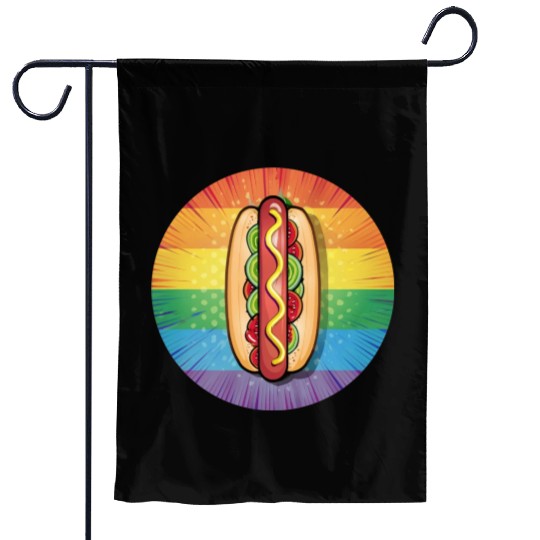 LGBTQ Hot Dog Garden Flags