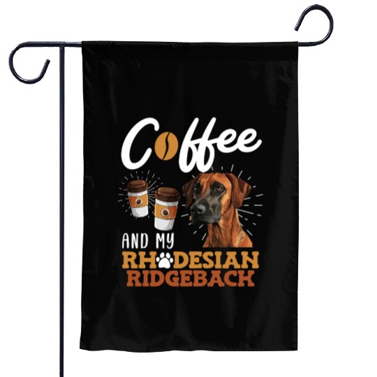 Rhodesian Ridgeback and Coffee Ridgeback Garden Flags