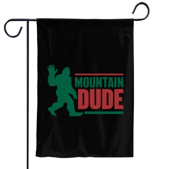 Mountain Dude Garden Flags