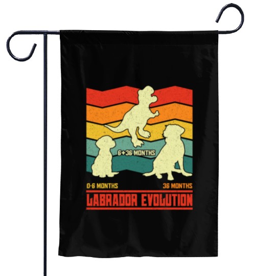Labrador Lover LABRADOR EVOLUTION Funny Garden Flags