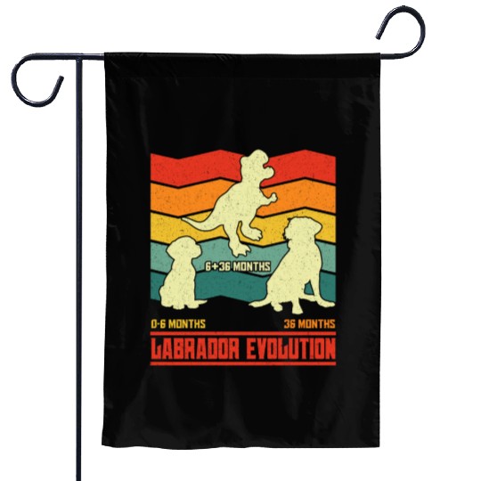 Labrador Lover LABRADOR EVOLUTION Funny Garden Flags