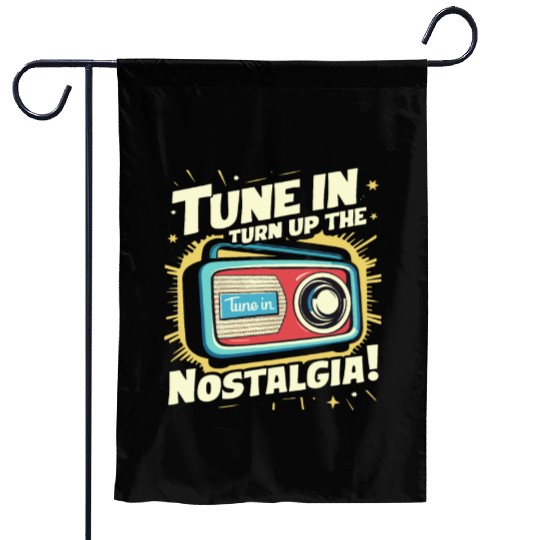 Tune In, Turn Up the Nostalgia with Vintage Radio Garden Flags