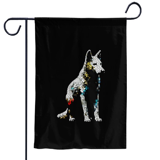 Wolf Animal Graphic Art Garden Flags