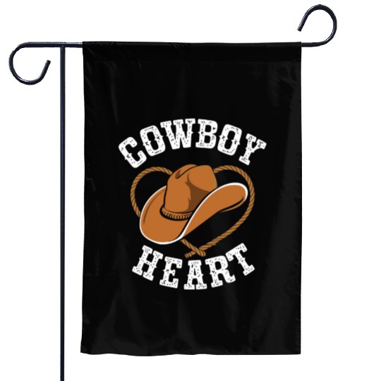 Cowboy Lifestyle Western Theme with Horses and Garden Flags