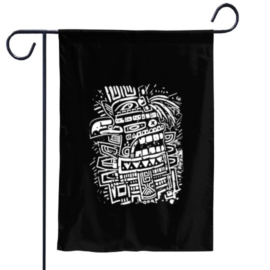 Aztec God Ancient Mythology Tezcatlipoca Eagle Garden Flags