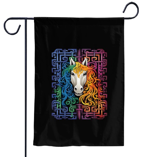Mandala Animal Colorful Artwork Garden Flags