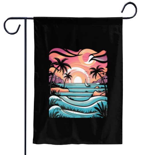 Azure Embrace Mediterranean Dreamscapes Garden Flags