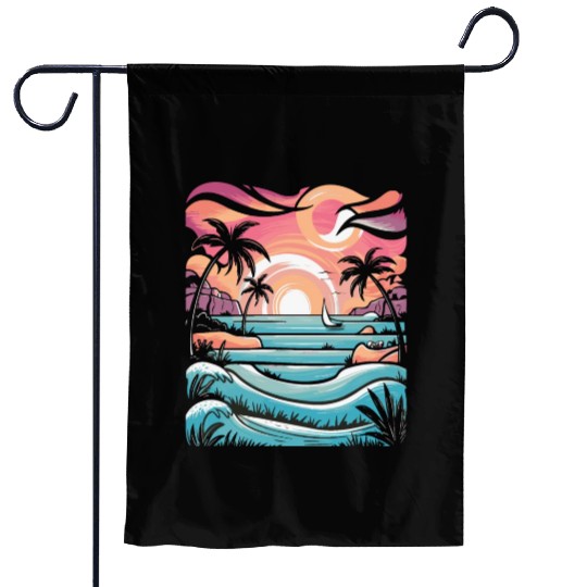 Azure Embrace Mediterranean Dreamscapes Garden Flags