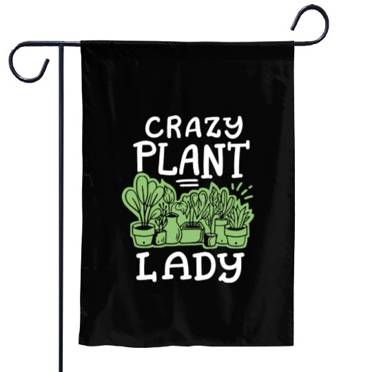Plant Lady Gardening Garden Flags