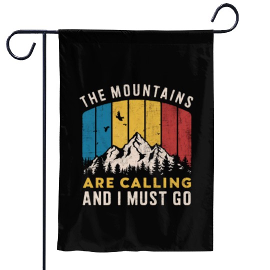 The Mountains Are Calling Garden Flags