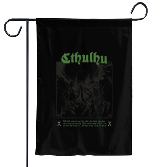 Tarot Card - Cthulhu Cult Lovecraft Necronomicon Garden Flags