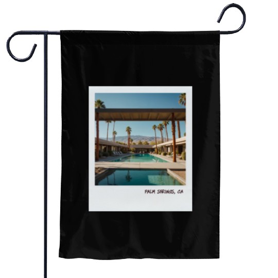 Mono Enterprises "Travels" Palm Springs #4 Garden Flags