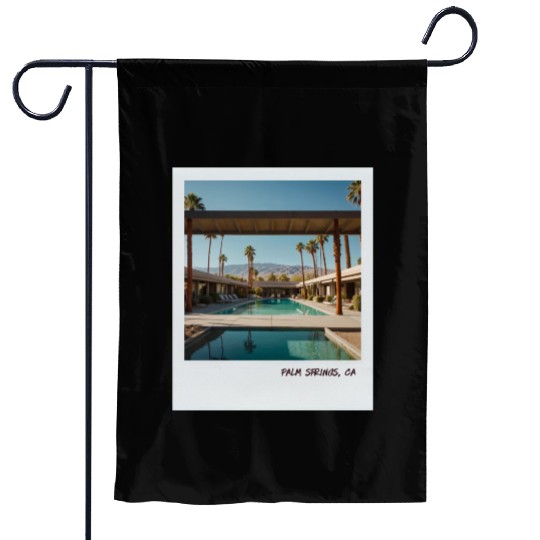 Mono Enterprises "Travels" Palm Springs #4 Garden Flags