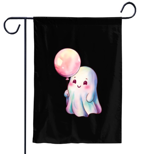Balloon and Boo Garden Flags