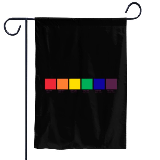 LGBT COLOR PANTONE PALLETE GAY COMMUNITY DESIGN Garden Flags