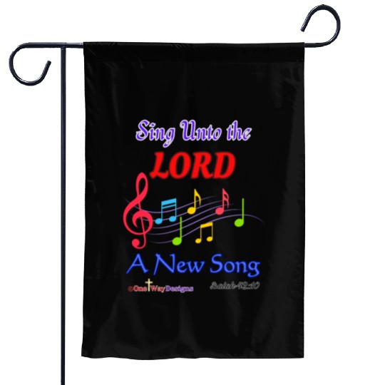 Sing Unto the LORD a New Song Garden Flags