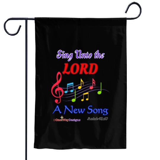 Sing Unto the LORD a New Song Garden Flags