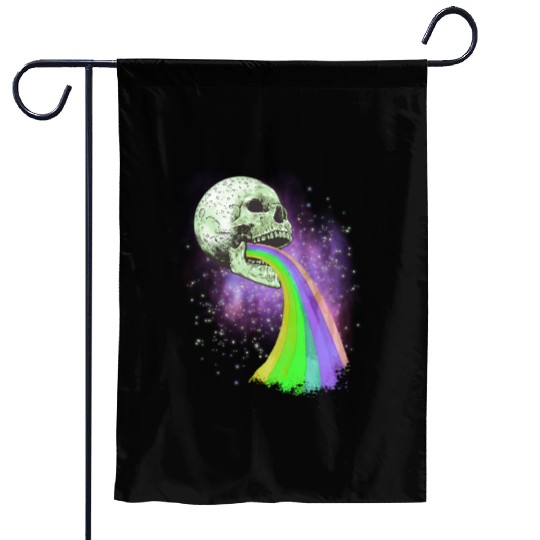 Goth Rock Satan Unicorn Festivals Death Metal Garden Flags