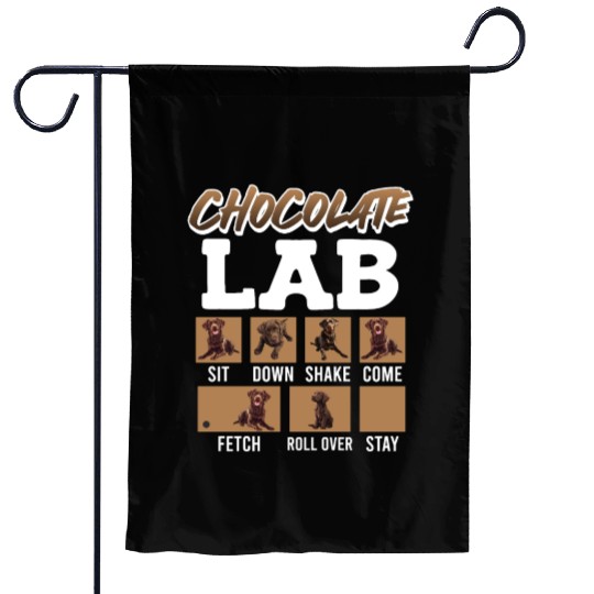 Labrador Retriever CHOCOLATE LAB Commandos Garden Flags