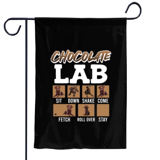 Labrador Retriever CHOCOLATE LAB Commandos Garden Flags
